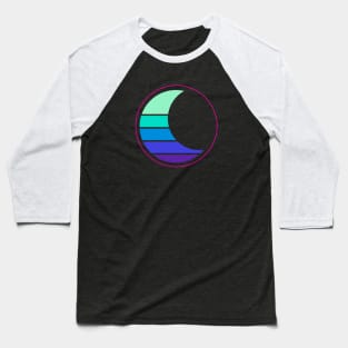 Vapor Moon (Cool Colors) Baseball T-Shirt